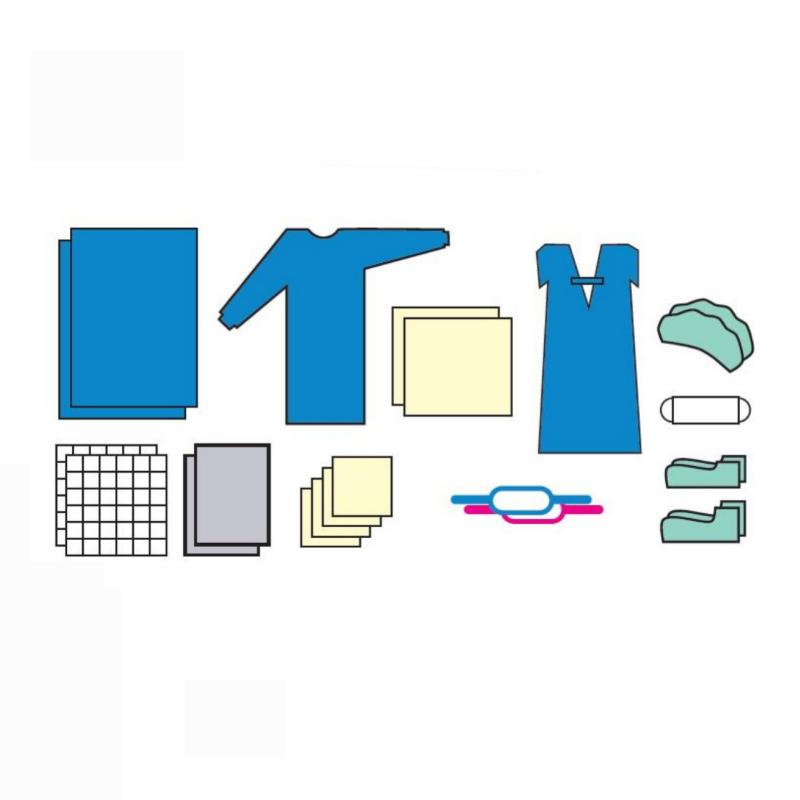 Комплект одягу та покриттів акушерський №20/1, стерильний, одноразового використання , ТМ «АХІЛЛ»